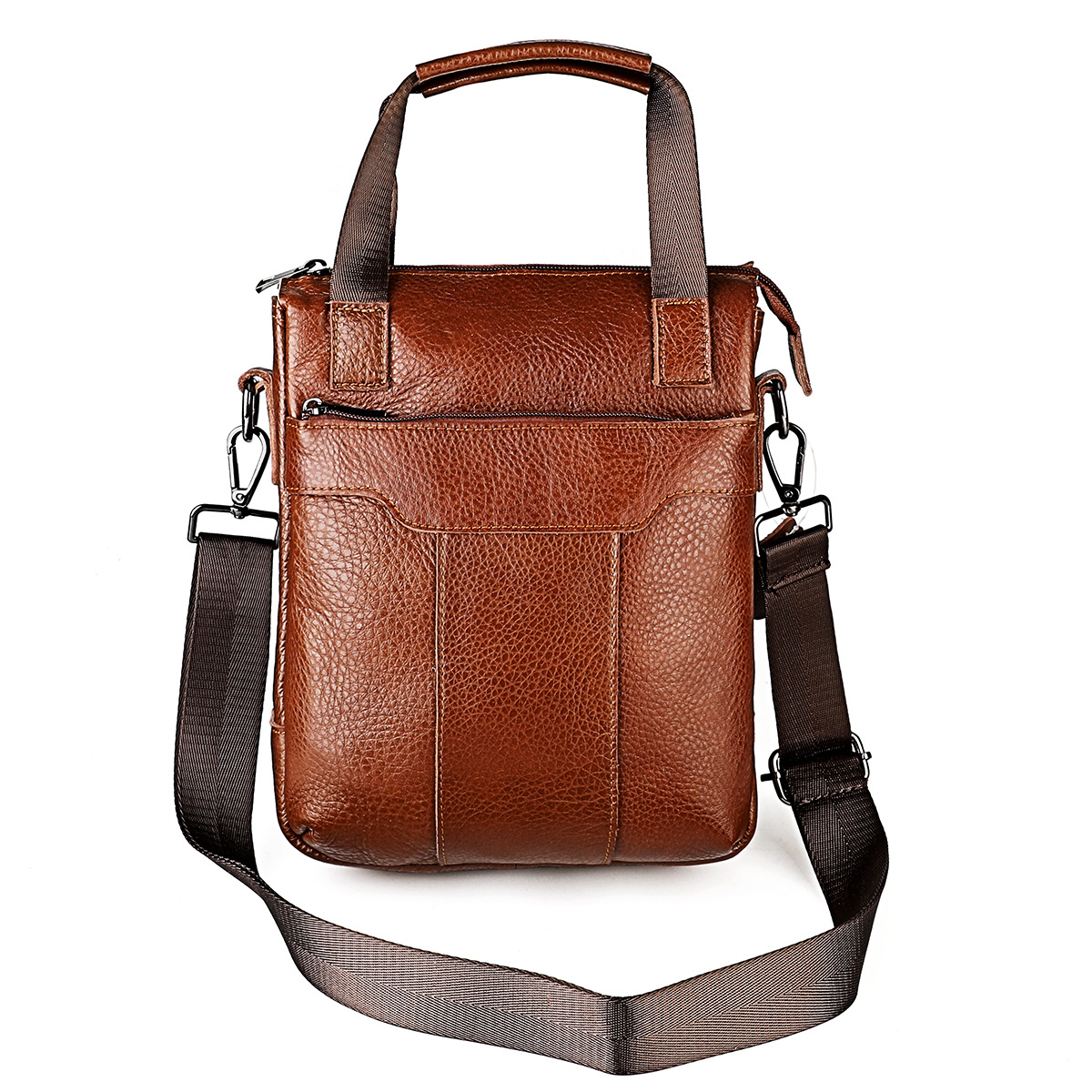 Top Layer Cowhide Large Capacity Men's Shoulder Bag Leather