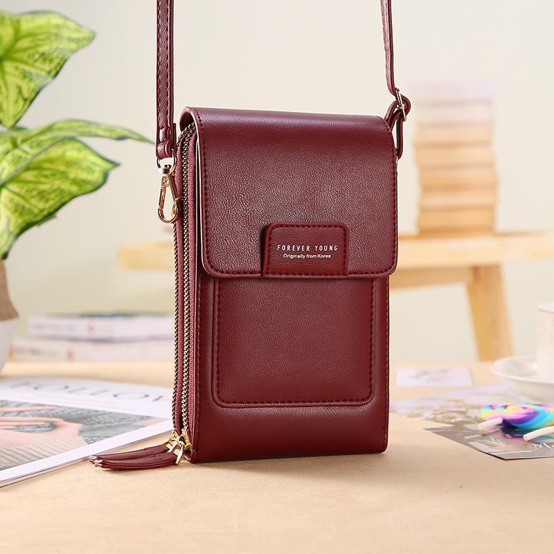 Touch screen phone bag female