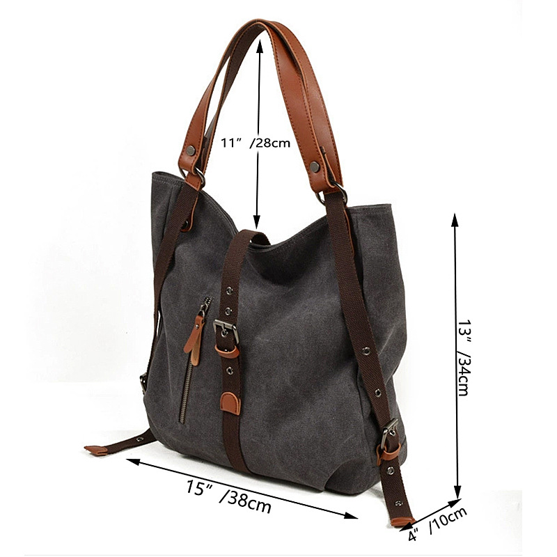 Multifunctional Canvas Shoulder Bag