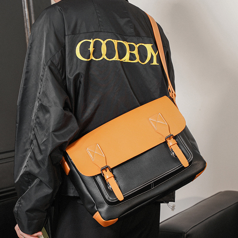 Light Business Men's Fashion Large Capacity Messenger Bag Ipad File Bag