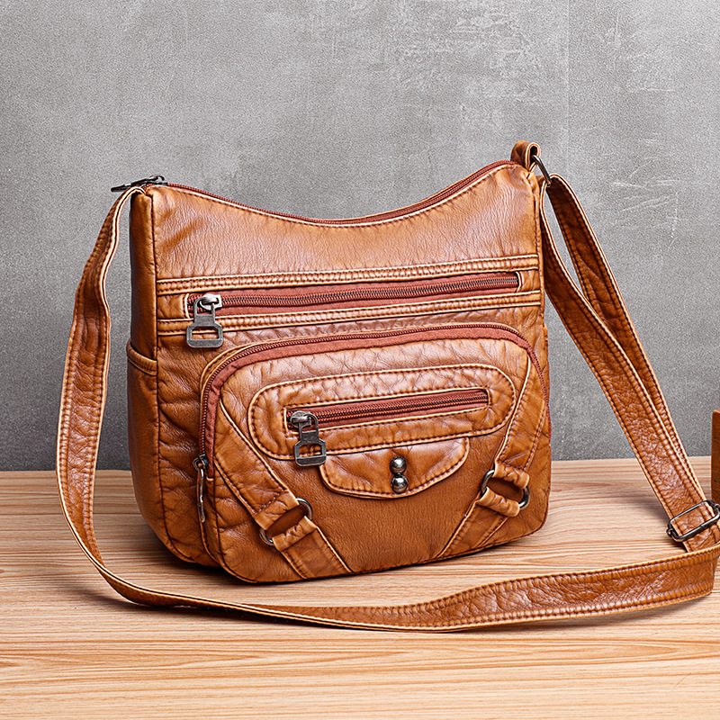 Women's Bag New Retro Soft Leather Shoulder Bag