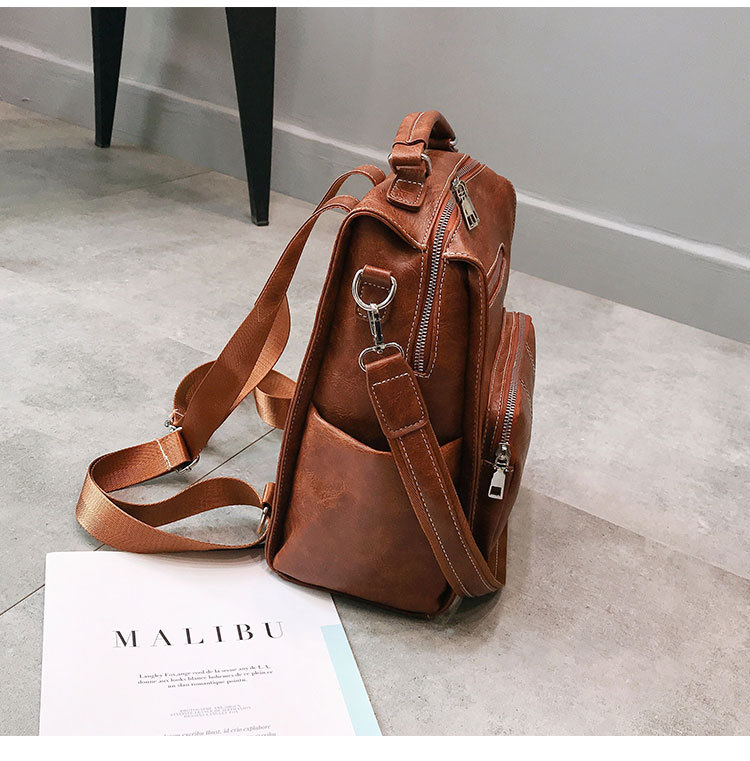 Women Backpack Purses Shoulder Bag PU Leather Travel bag