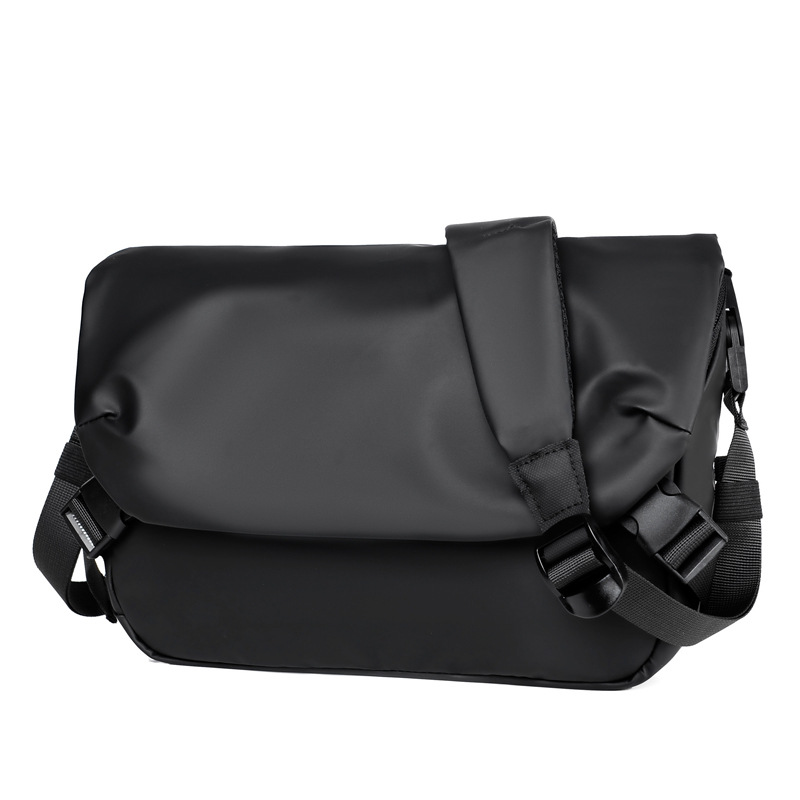 Korean Version Of Casual Fashion Nylon Flip Slung Commuter Riding Bag