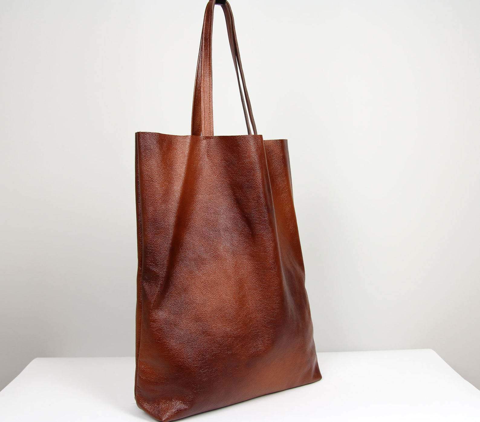 Retro New Tote Bag Large Capacity Vest Single Shoulder Portable Oil Wax Soft Lady Bag