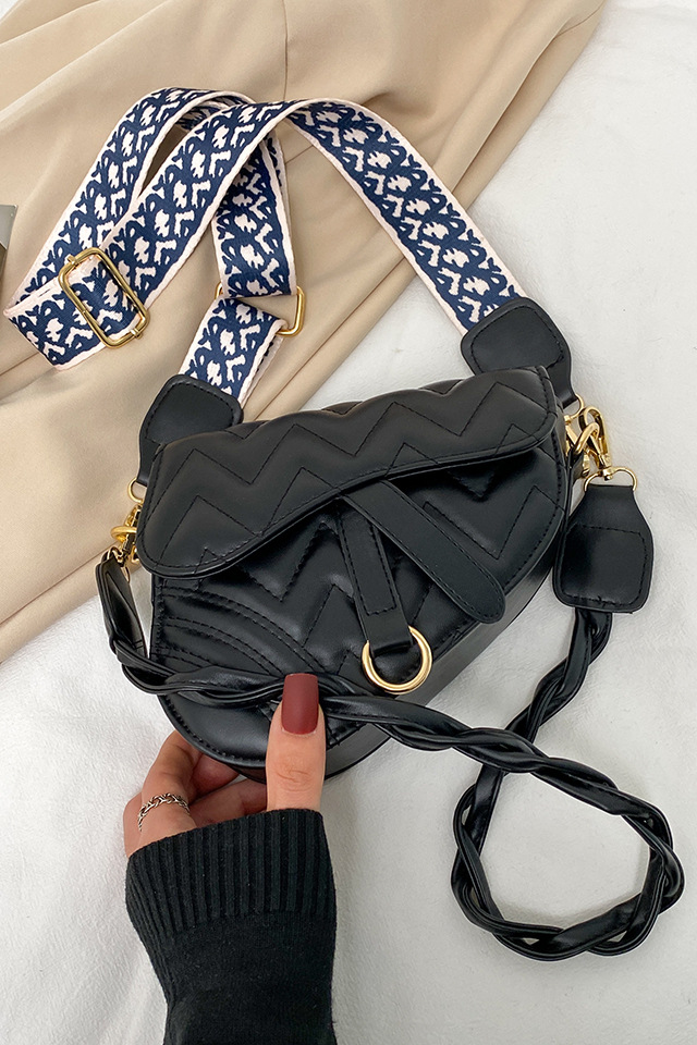 Women Leather Saddle Shoulder Bag Crossbody Bag Satchel Bags