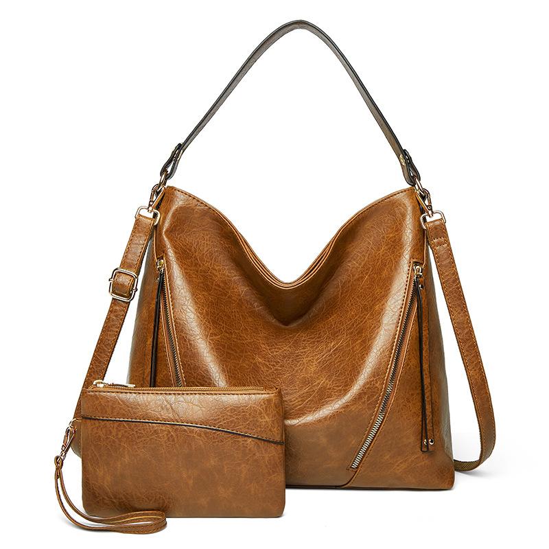 Diagonal straddle hand-held large bag women's fashionable women's shoulder bag