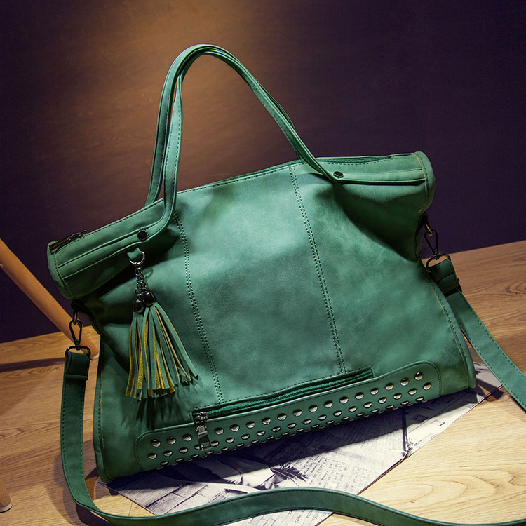 2023 New Frosted Rivet Messenger Bag