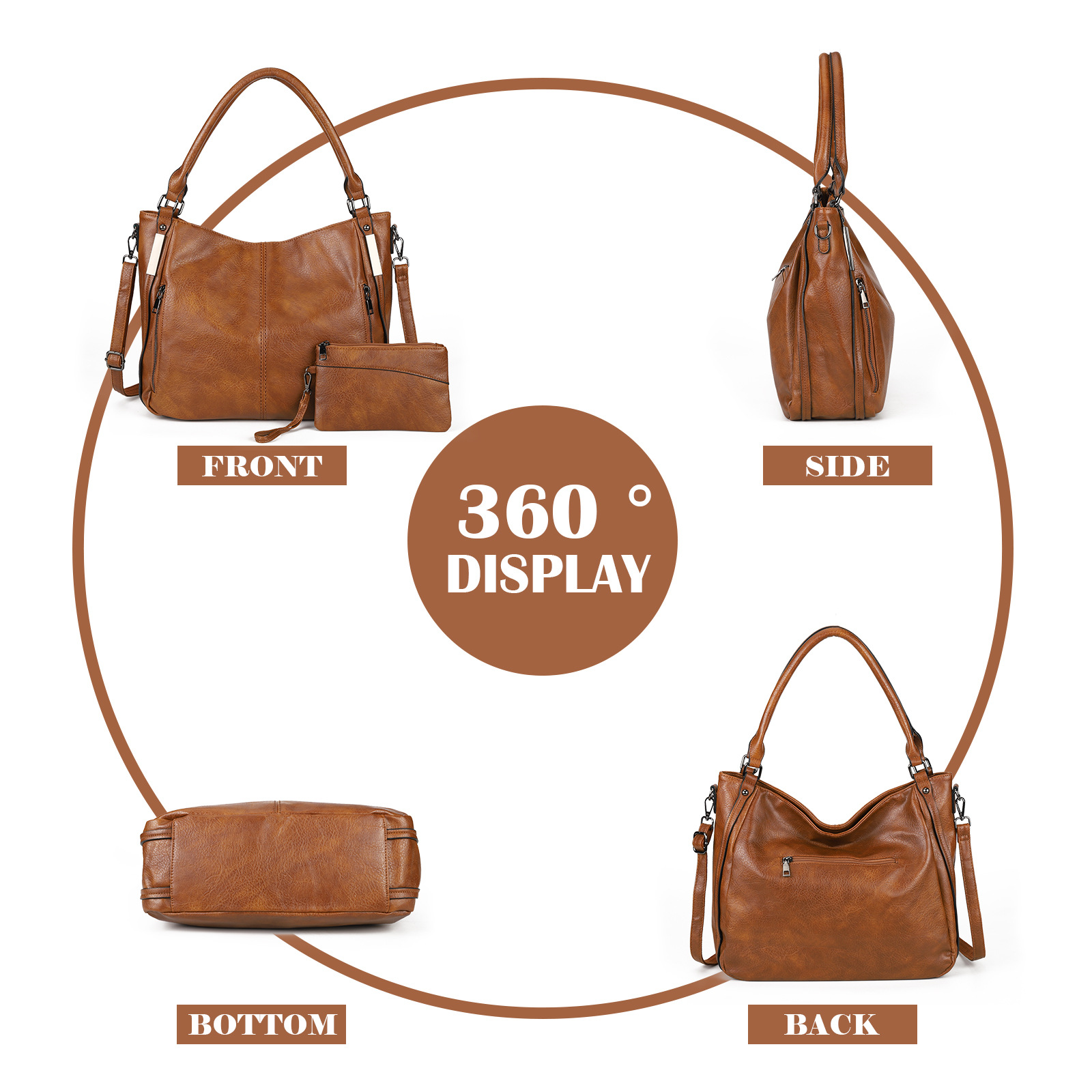 Premium Textured Ladies One-Shoulder Tote