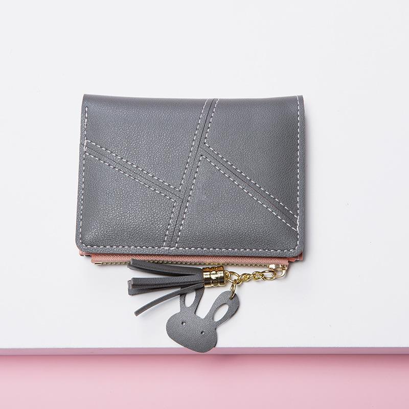 Women's Small Wallet Short Zipper Folding Women's Wallet Simple Fashion Purse
