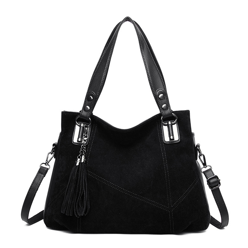 2023 Atmospheric Stitching Fluted Commuter Tassel Bag