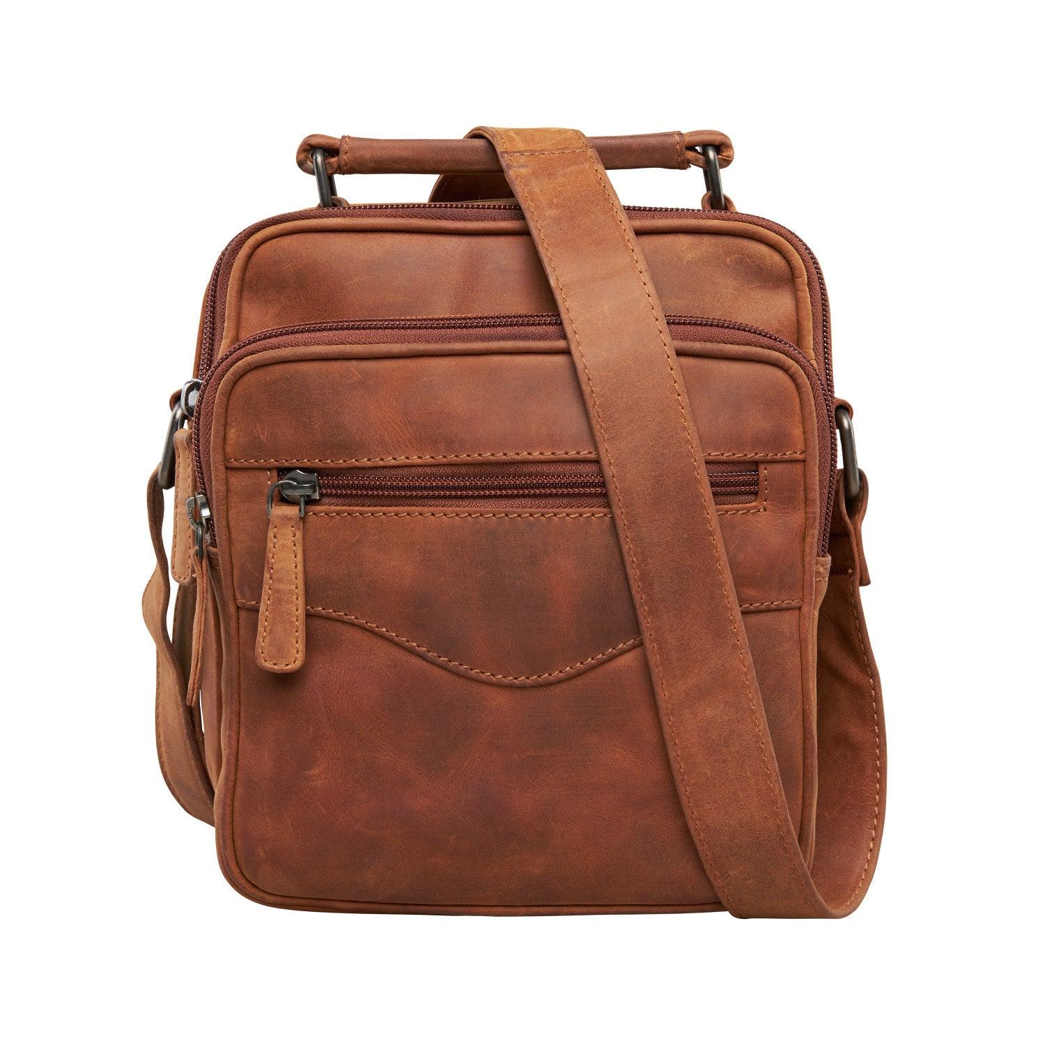 Logan Concealed Carry Leather Unisex Crossbody