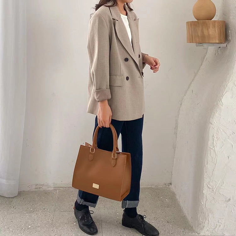 Large Capacity Tote Bag Folder Bag Shoulder Crossbody Bag