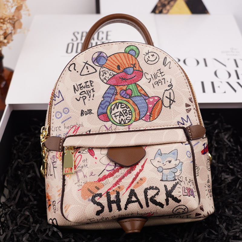 Graffiti Satchel Crossbody Bag