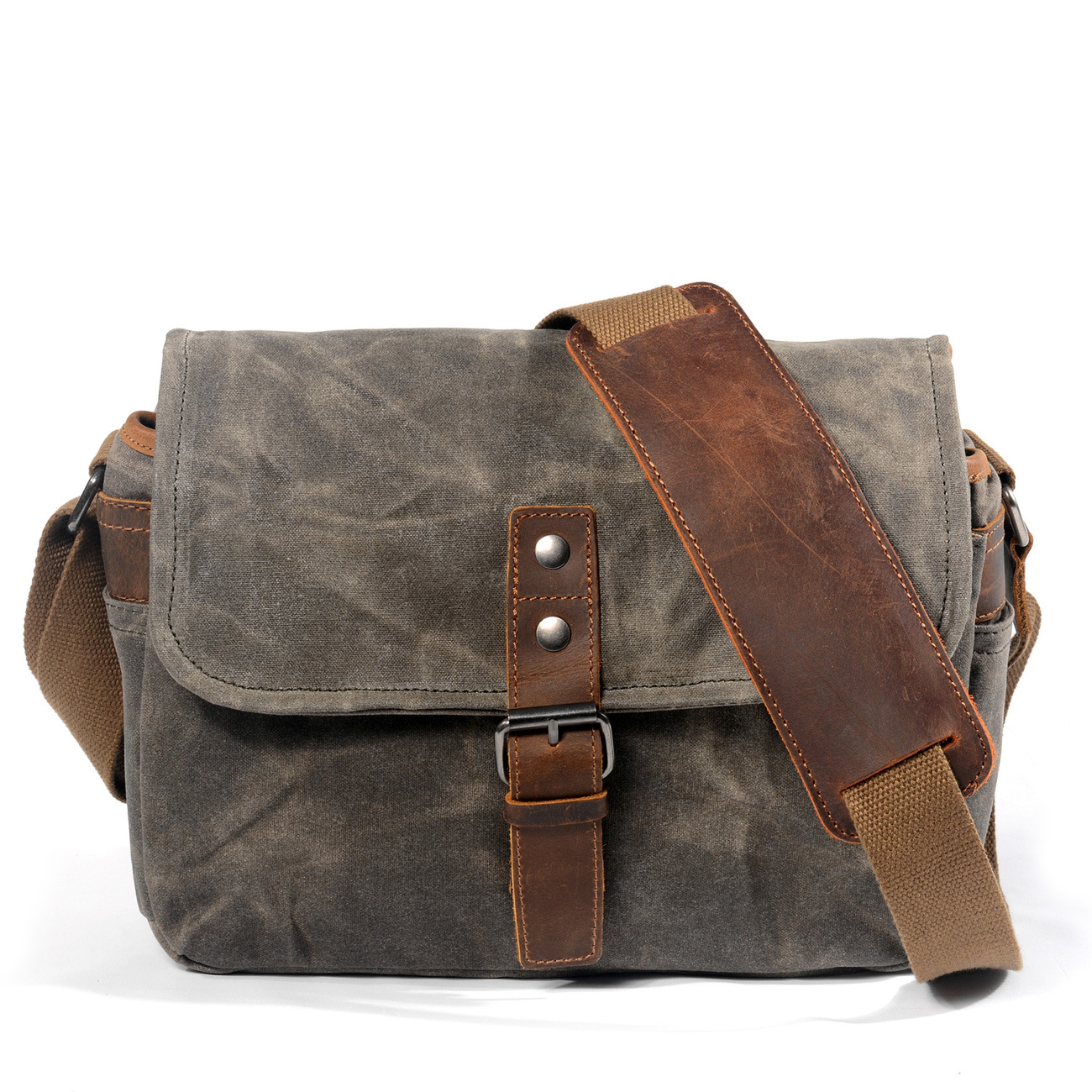 Oil Wax Canvas Camera Bag