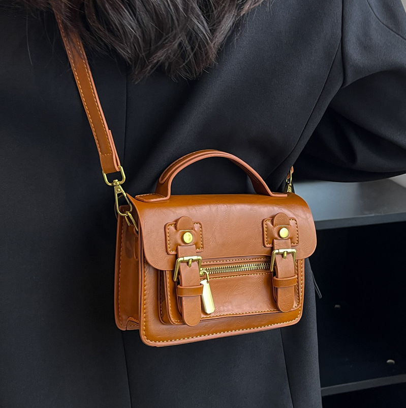 Retro Postman Crossbody Small Square Bag