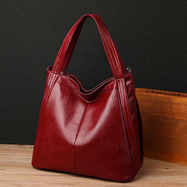 Ladies Fashion Retro Soft Leather All-match Shoulder Bag