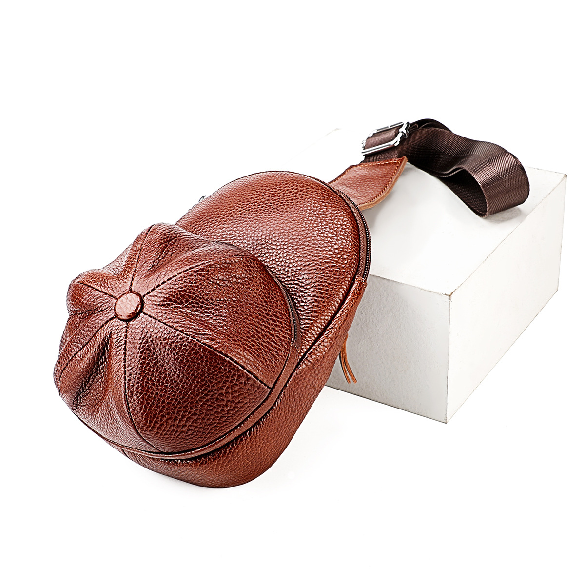 Cowhide One-Shoulder Crossbody Bag