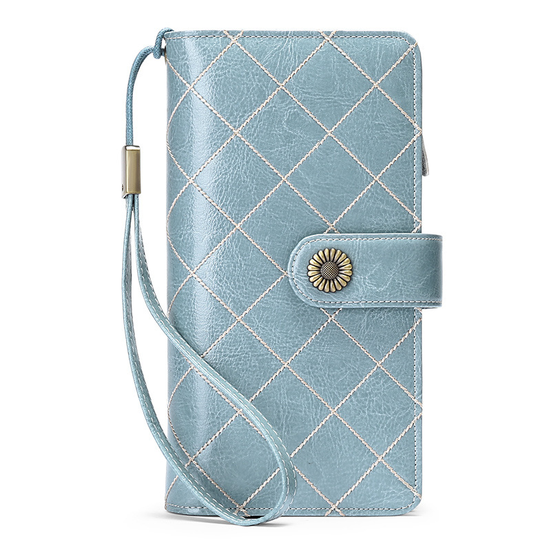 Leather Wallet Ladies Long Large Capacity