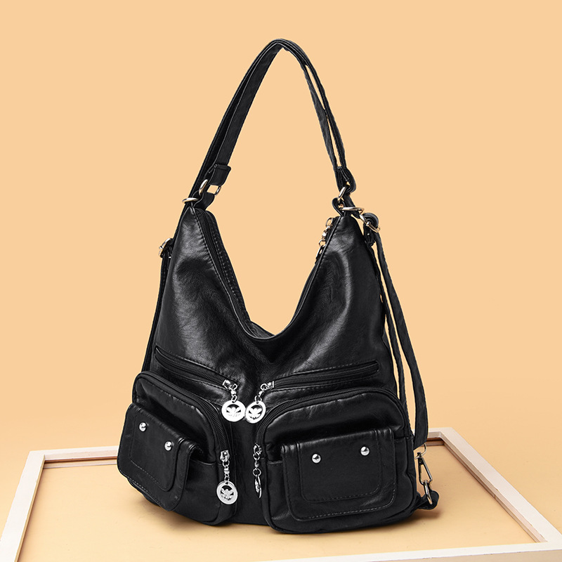Soft Leather Shoulder Simple Diagonal Bag