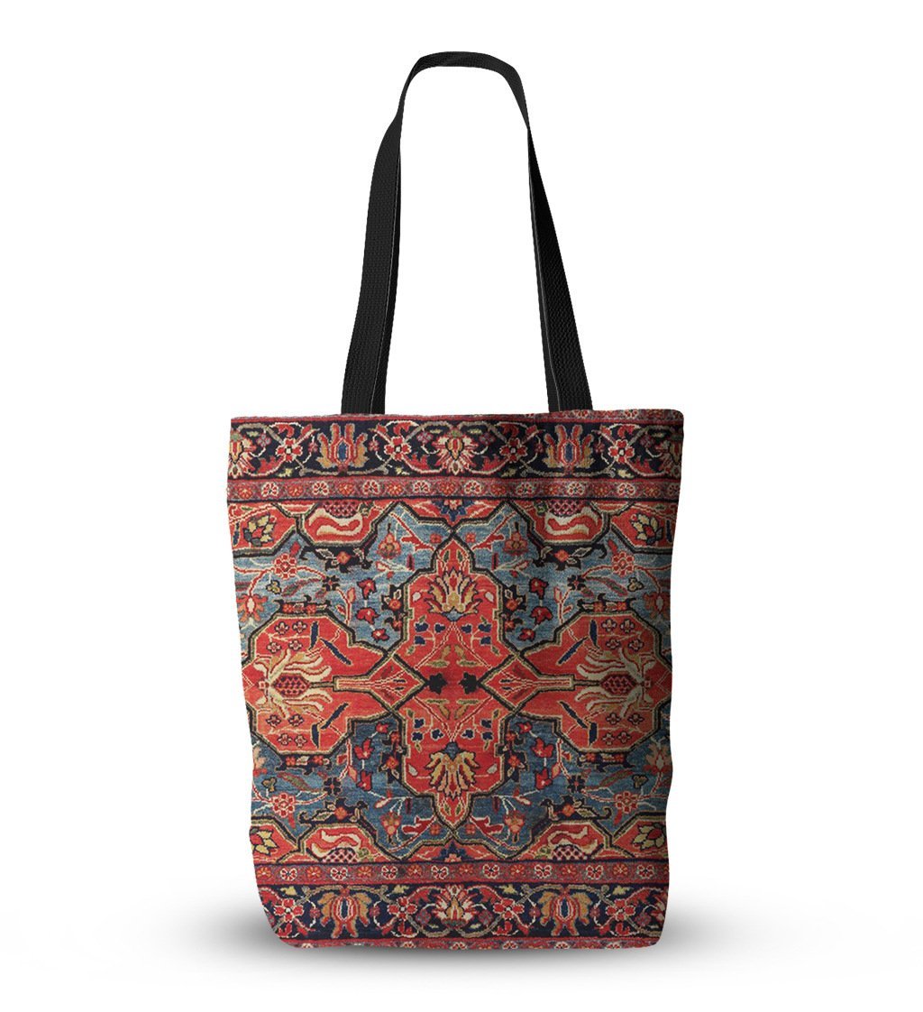 Bohemian ethnic style one-shoulder canvas shopping bag