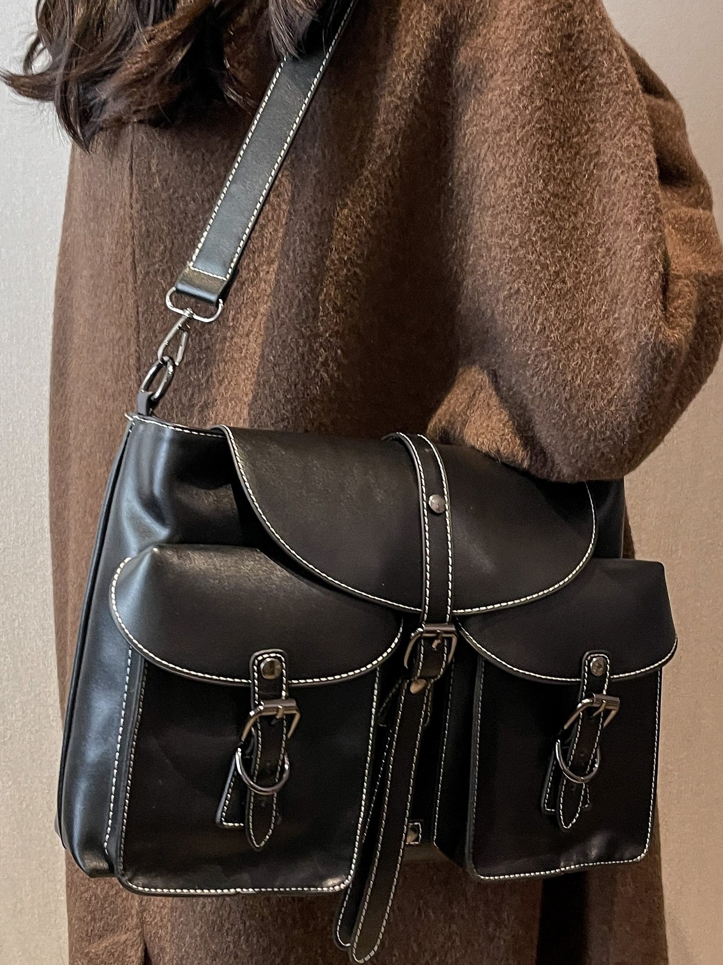 Retro Large Crossbody Shoulder Bag