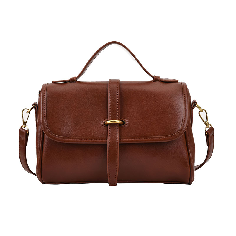 Soft Leather Tote Crossbody Bag