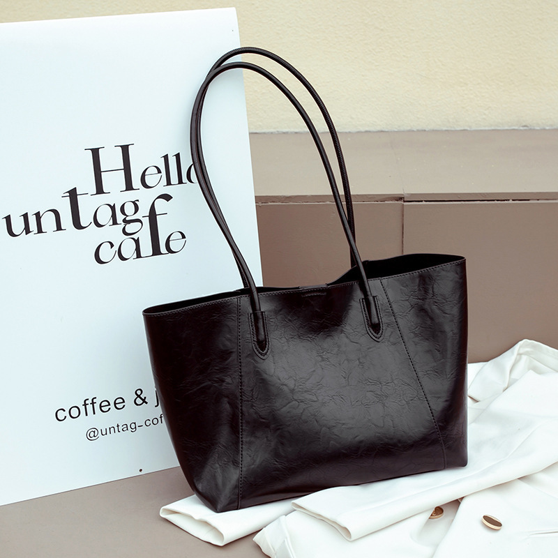 Wax Leather Ladies Tote