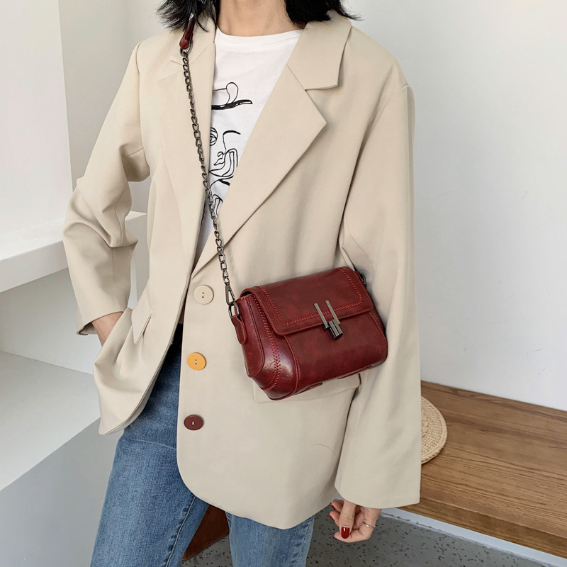 Simple Single Shoulder Crossbody Chain Bag