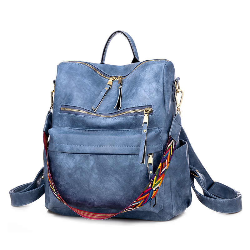 Multipurpose Design Backpack Purses Shoulder Bag PU Leather Travel bag