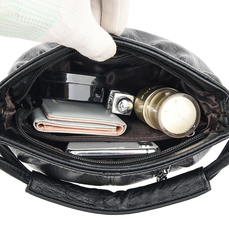 Simple Bucket Bag Casual Purse Bag Shoulder Slung Bag