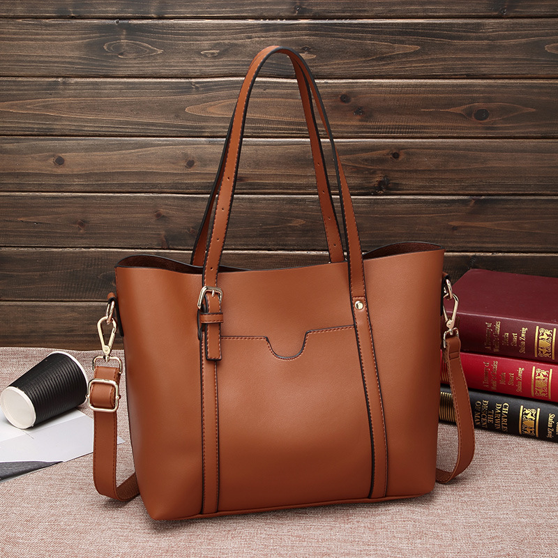 Soft Leather Large-Capacity Crossbody Shoulder Bag
