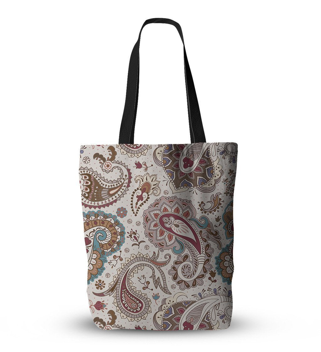 Bohemian ethnic style one-shoulder canvas shopping bag