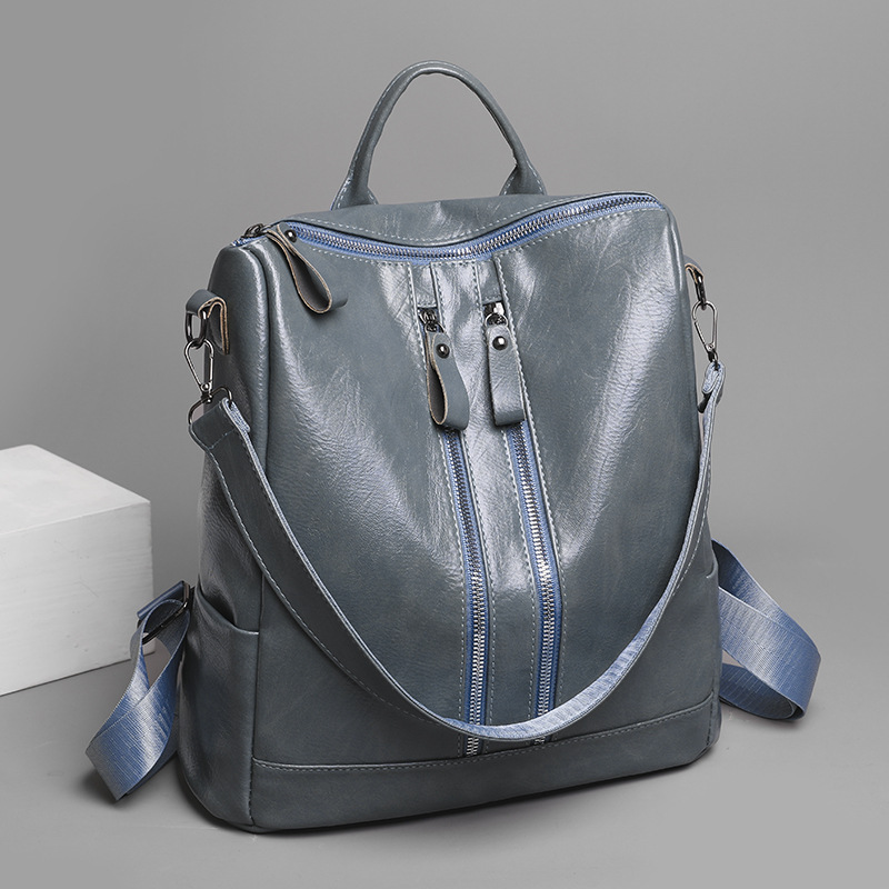 Women's Double Shoulder Simple Large Capacity Fashion Single Shoulder Bag