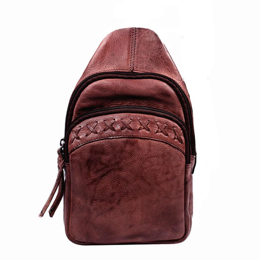 Taylor Conceal Carry Leather Sling Backpack
