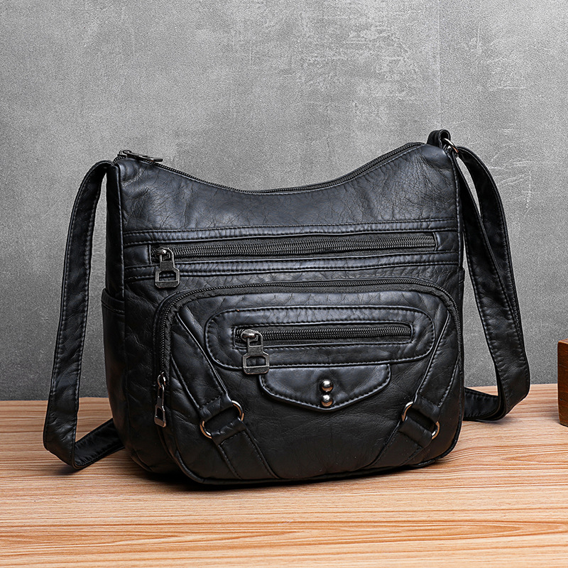 Women's Bag New Retro Soft Leather Shoulder Bag