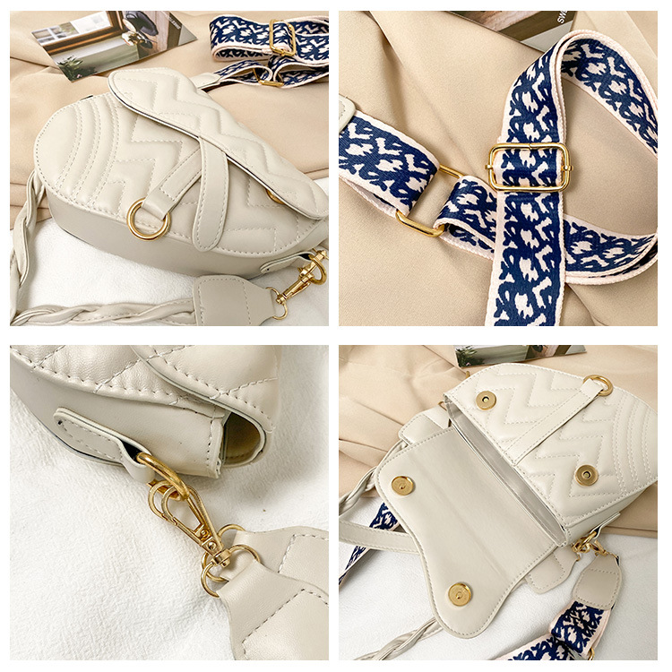 Women Leather Saddle Shoulder Bag Crossbody Bag Satchel Bags