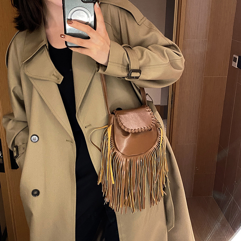 Fringed Saddle Bag