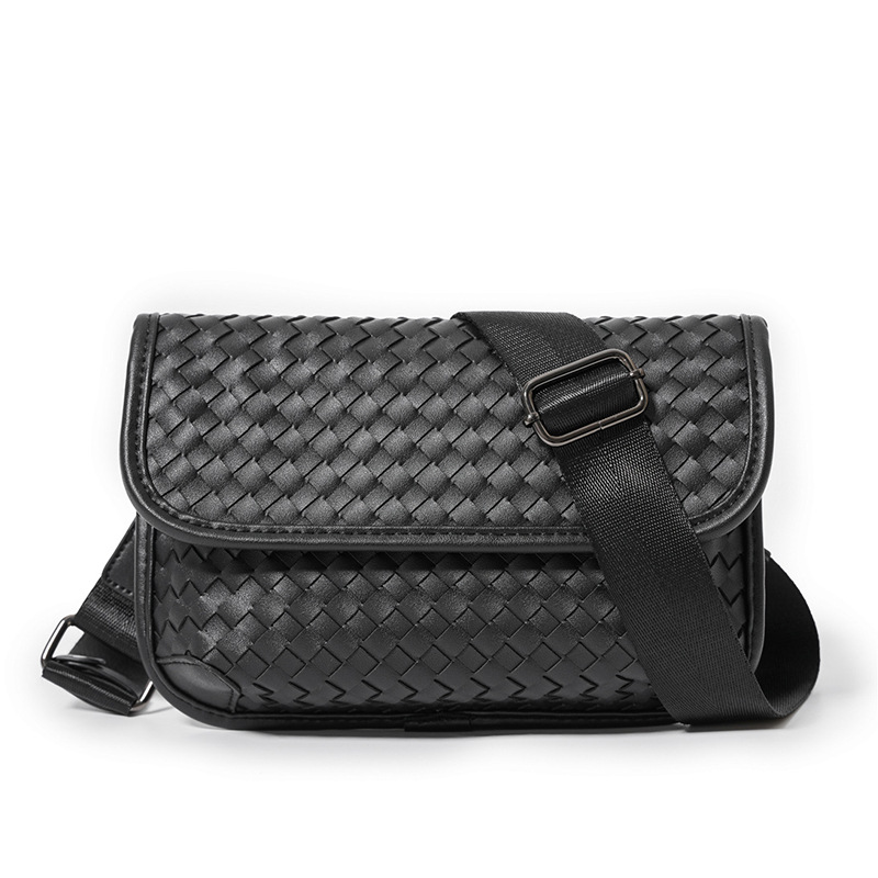 Men's Fashion Hand-woven Leather Shoulder Bag