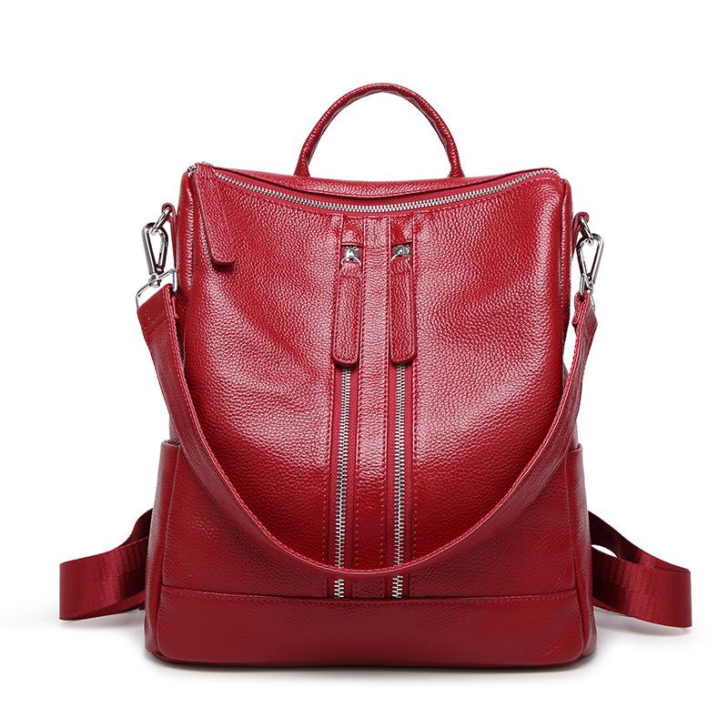 New Leather Backpack Women's Fashion Large-capacity Backpack Women's Bag