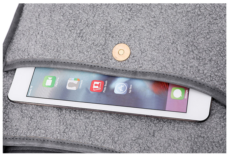 Women Plush Crossbody Bags Shoulder Bucket Bags