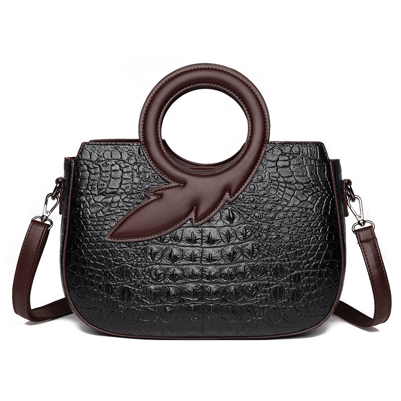 New Fashion Joker Banquet Retro Crocodile Single Shoulder Crossbody Bag
