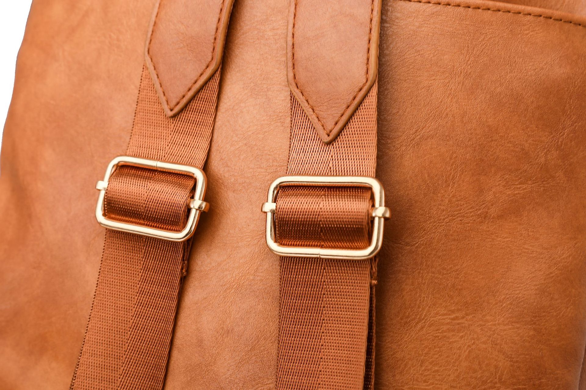 Two Pieces Backpack Purses Shoulder Bag PU Leather Travel bag