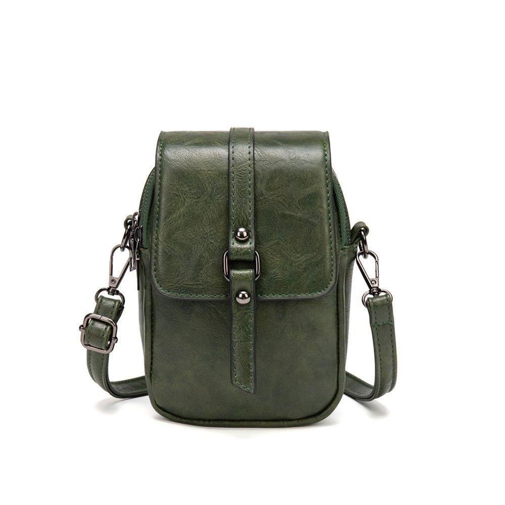 Retro Oil Wax Pu Shoulder Messenger Bag