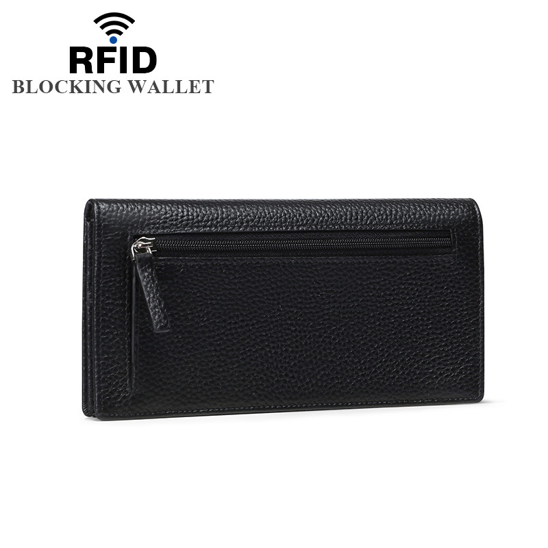 Anti-theft Brush Ladies Long Wallet Ultra-thin