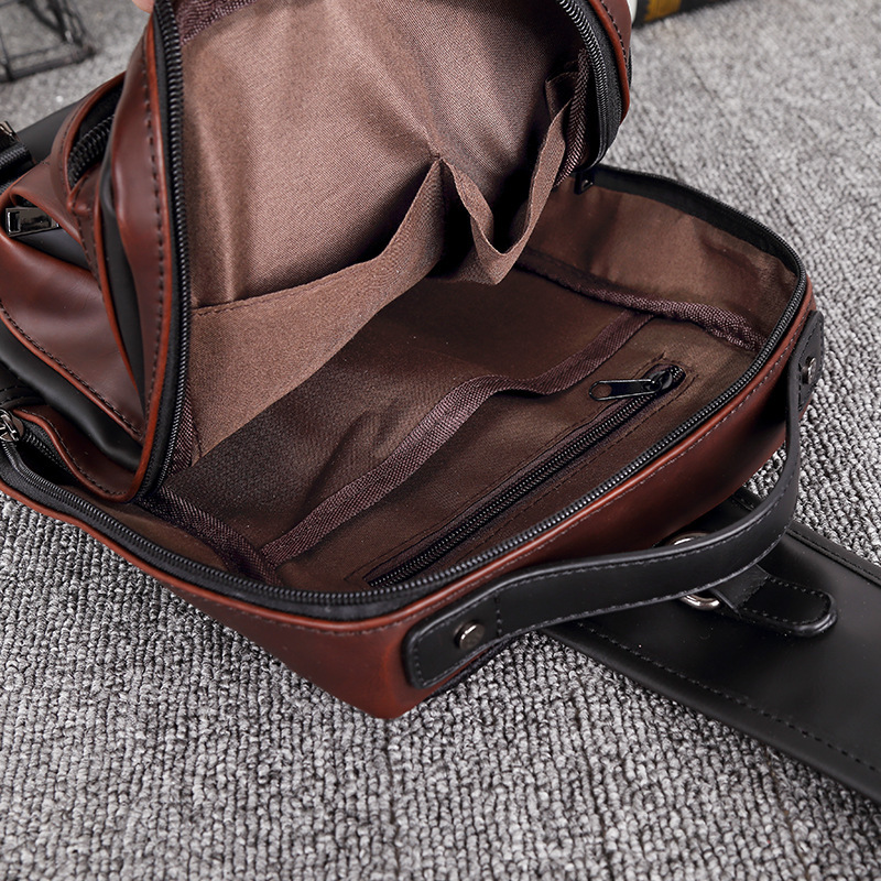 2023 New Retro Large Capacity Street Fashion Men's Backpack