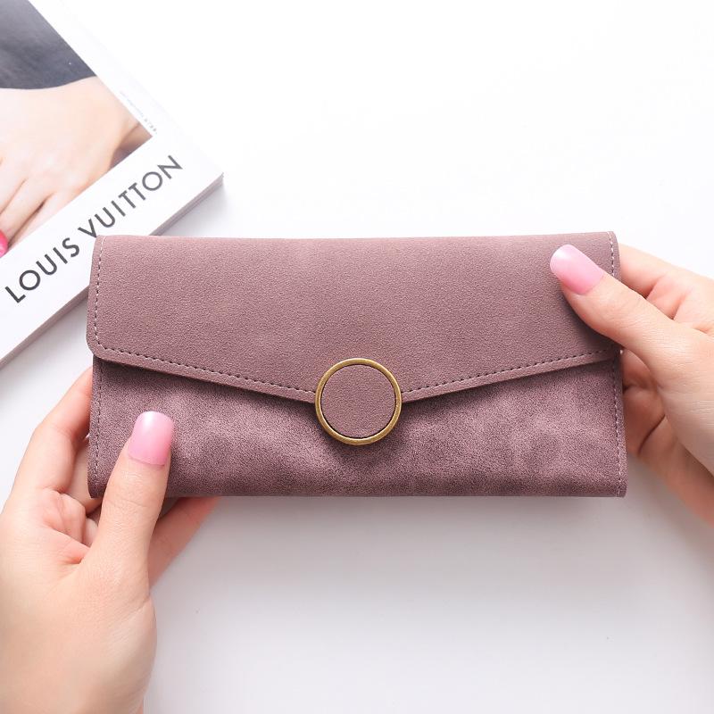 All-match stitching long card holder Multi-card position  bag