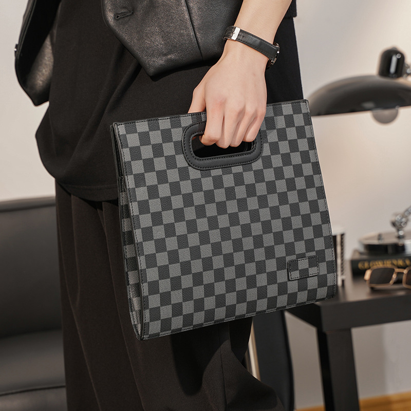 New Fashion Casual Plaid Business Tote