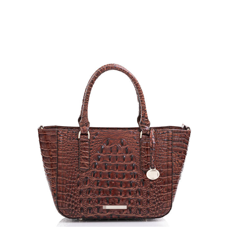Women's Retro Bag Brahman Crocodile Carry-on Underarm Crossbody Tote Bag