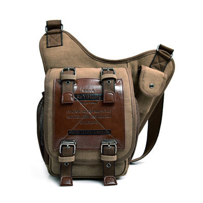 Retro Men's Bag Tooling Bag Shoulder Messenger Bag Travel Multi-compartment Messenger Bag