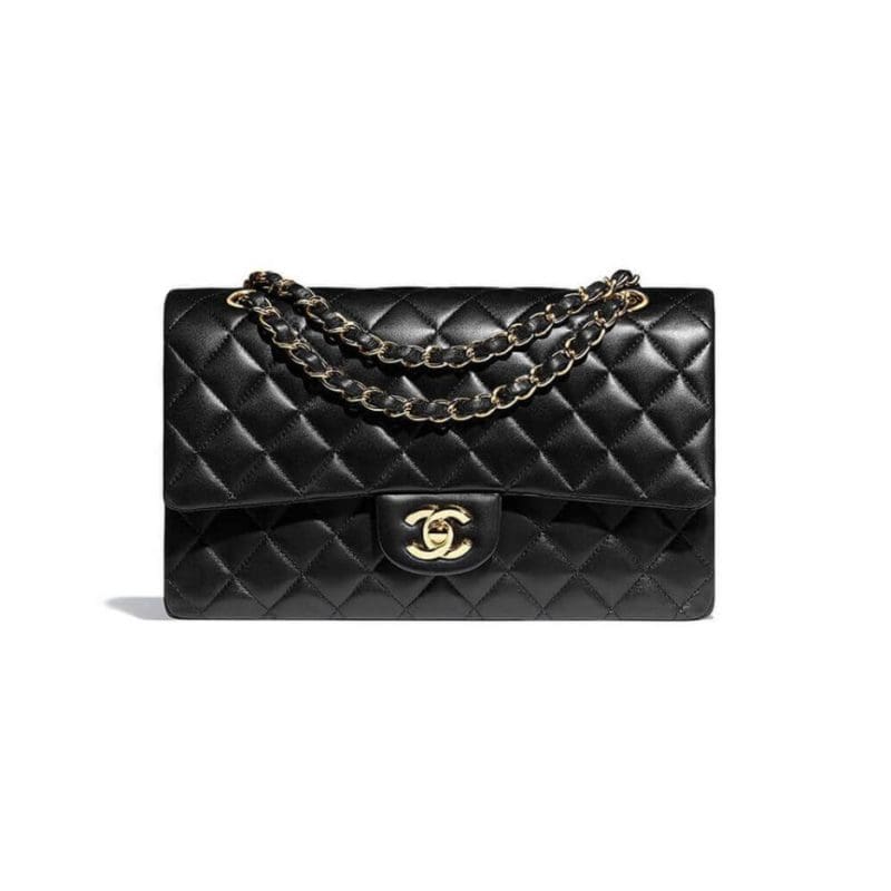 CHANEL CLASSIC HANDBAG Lambskin & Gold Metal - SILKROAD